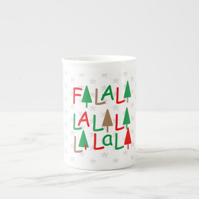 FaLaLaLaLa... Simple Red Green Speciality Mug (Front)