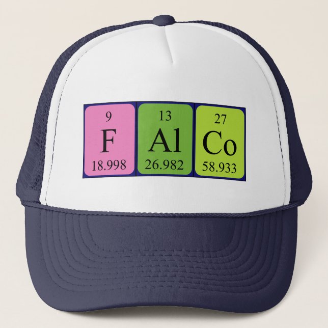 Falco periodic table name hat (Front)