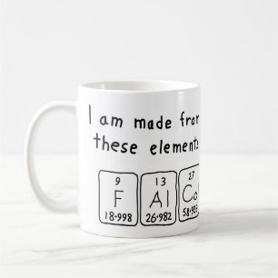 Falco periodic table name mug