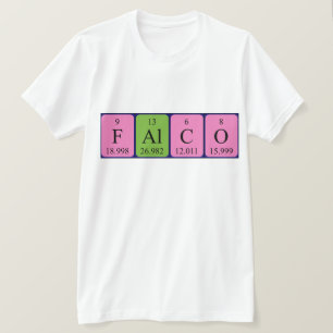Falco periodic table name shirt