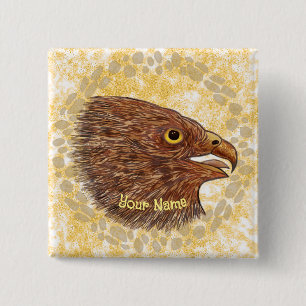 Falcon  15 cm square badge