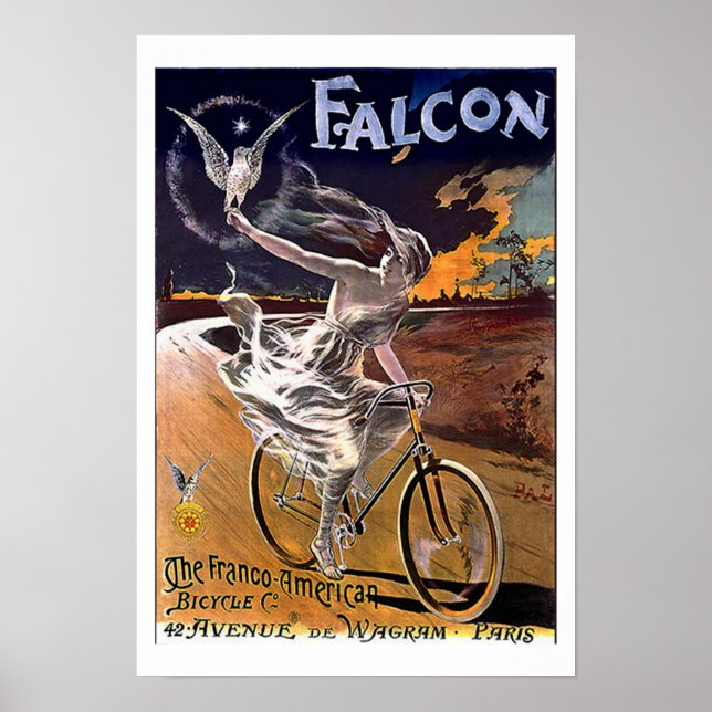 Falcon Bicycle-c1890 Poster (Front)