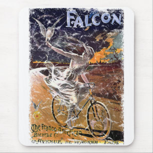 Falcon Bicycle - distressed Mouse Mat