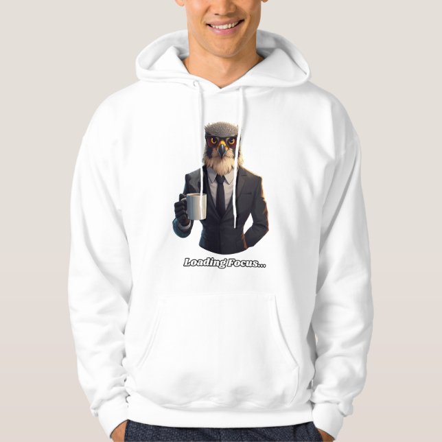 Falcon Businessman Loading Focus Coffee Hoodie (Front)