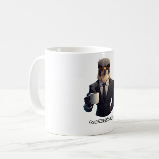 Falcon Businessman Loading Focus Coffee Mug (Front Left)