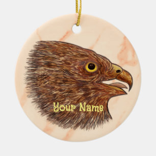Falcon Ceramic Tree Decoration