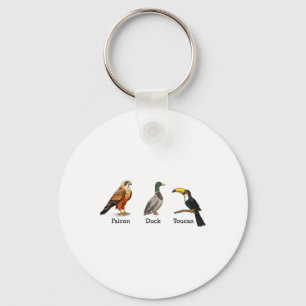 Falcon Duck Toucan Birds Subtle Anti Trump 1 Key Ring