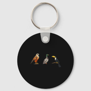 Falcon Duck Toucan Birds Subtle Anti Trump 1  Key Ring