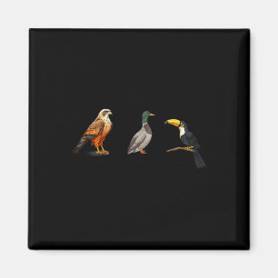 Falcon Duck Toucan Birds Subtle Anti Trump 1  Magnet