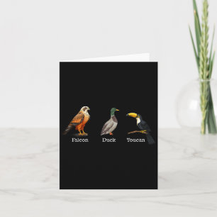 Falcon Duck Toucan Birds Subtle Anti Trump Card