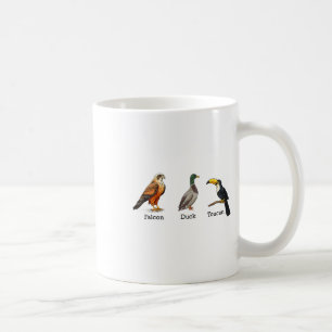 Falcon Duck Toucan Birds Subtle Anti Trump Coffee Mug
