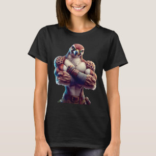 Falcon Flexing Fan Lover Bodybuilding Gym Workout  T-Shirt