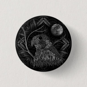 Falcon Full Moon 3 Cm Round Badge