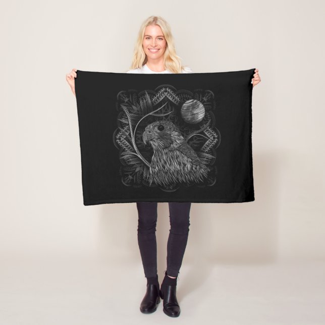Falcon Full Moon Fleece Blanket (In Situ)