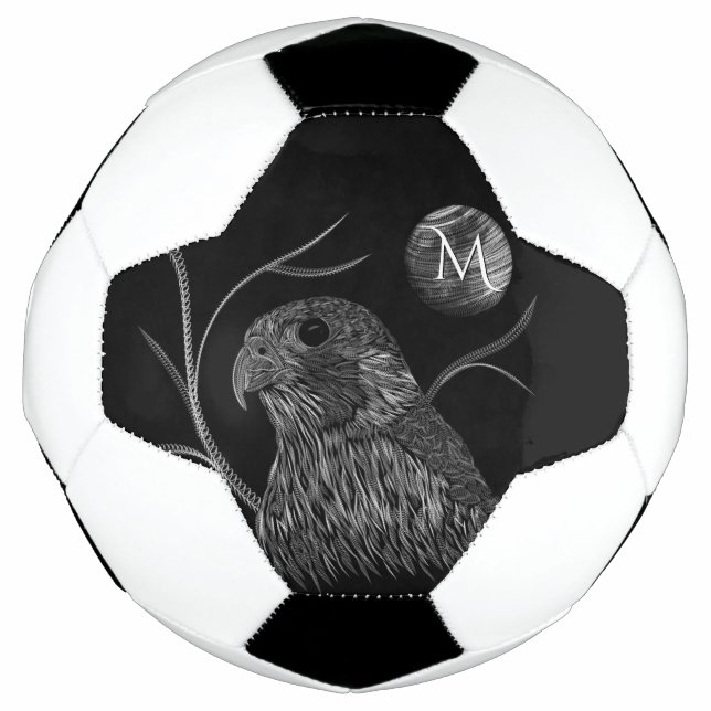 Falcon Full Moon Monogram Black Football (Front)