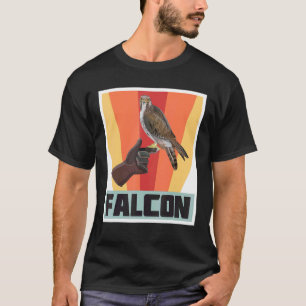 Falcon Retro Vintage Falconry With Hawk And Eagle T-Shirt