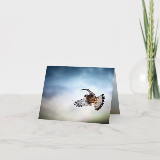 Falcon Soaring in the Sky Card (Front)