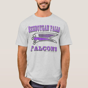 falcon stretched with words black and purple T-Shirt