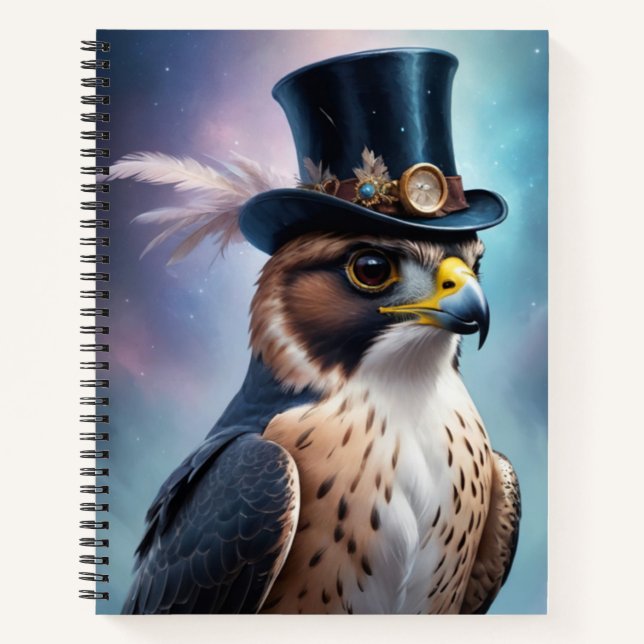 Falcon Wearing a Top Hat Notebook (Front)