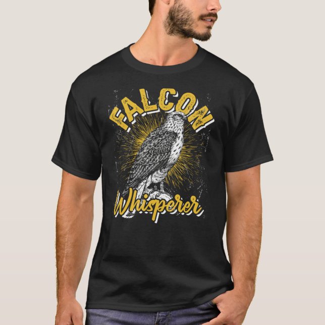 Falcon Whisperer Falconry Trainer T-Shirt (Front)
