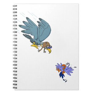 Falcon with goggles notebook