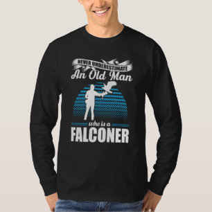 Falconer Falcon Hunter Falconer Tracker Duck Hunte T-Shirt