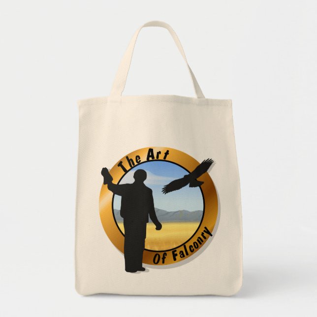 Falconer Medallion Round Tote Bag (Front)