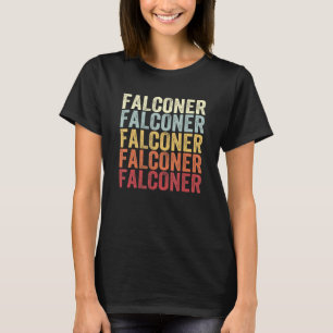 Falconer New York Falconer NY Retro Vintage Text T-Shirt