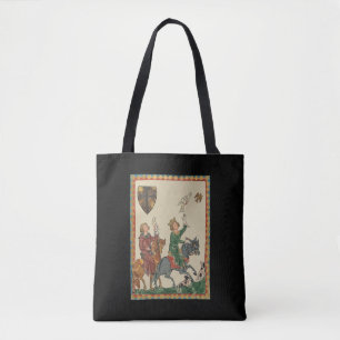 Falconry, 14th Century Codex Manesse Tote Bag