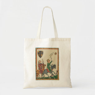 Falconry, 14th Century Codex Manesse Tote Bag