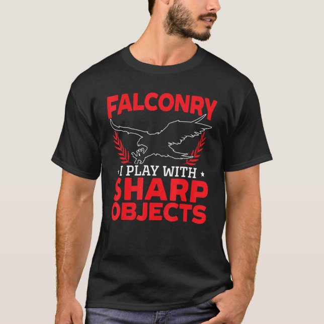 Falconry Falcon   Hunting Master Falconer T-Shirt (Front)