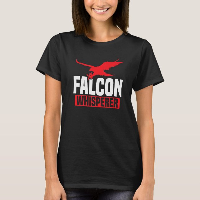 Falconry Falcon Whisperer Hunting Master Falconer  T-Shirt (Front)