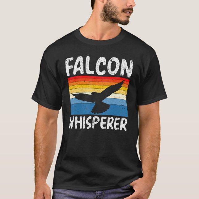 Falconry Falcon Whisperer Hunting Master Falconer T-Shirt (Front)