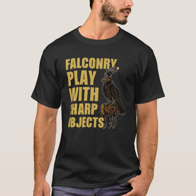 Falconry falconer ornithology birds hunting birdwa T-Shirt (Front)