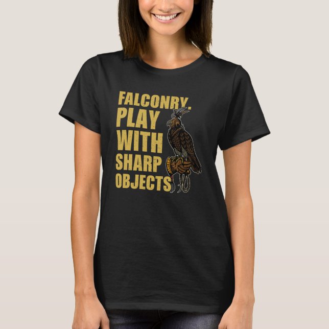 Falconry falconer ornithology birds hunting birdwa T-Shirt (Front)