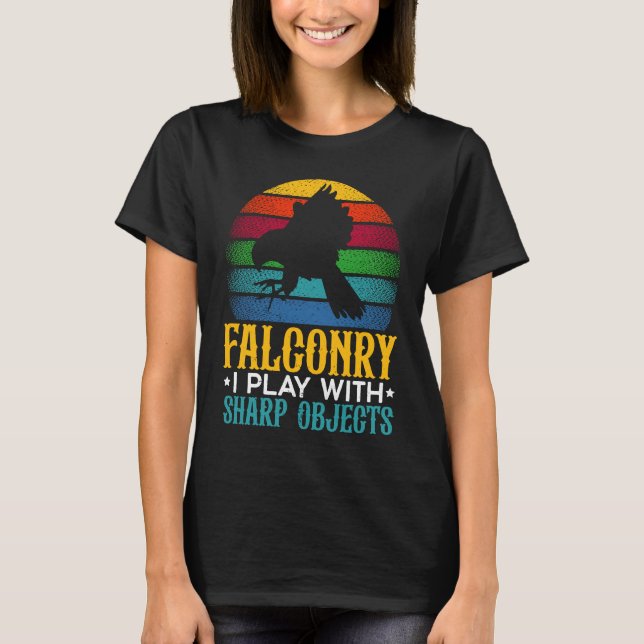 Falconry Falconing Bird  Ornithology Falcon T-Shirt (Front)