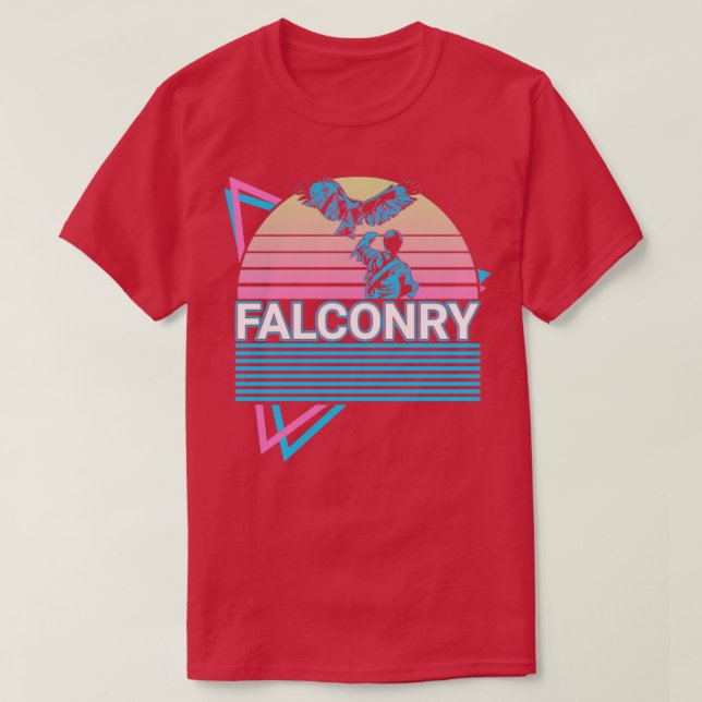 Falconry Retro T-Shirt (Design Front)