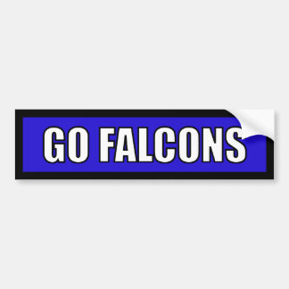 Falcons - Black Blue White Bumper Sticker