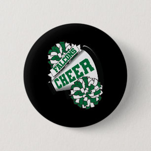 Falcons Cheer Ck To School Cheerleading Spirit G  6 Cm Round Badge
