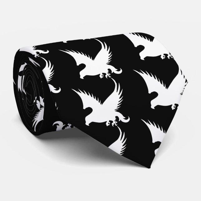 Falcons Pictograph Tie (Rolled)