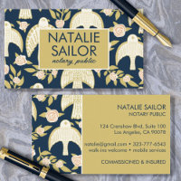 Falcons & Roses Chic Unique Modern Notary Public