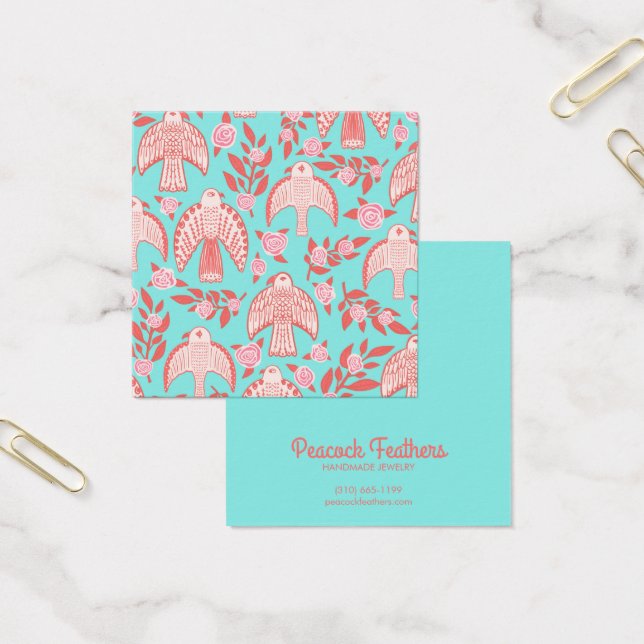 Falcons & Roses Earring Necklace Jewellery Display (Office)