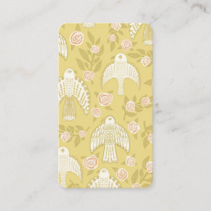Falcons & Roses Elegant Illustrated Business Card