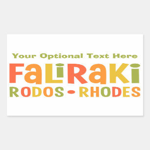 Faliraki Rhodes custom stickers
