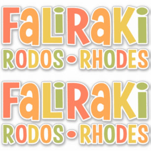 Faliraki Rhodes stickers