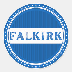 Falkirk City Pride Emblem – Scottish Identity Classic Round Sticker