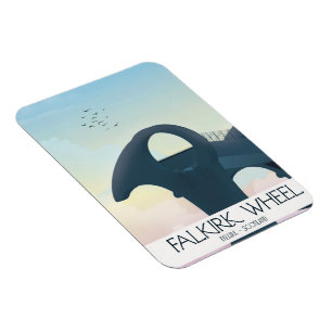 Falkirk Wheel,Scotland travel poster Magnet