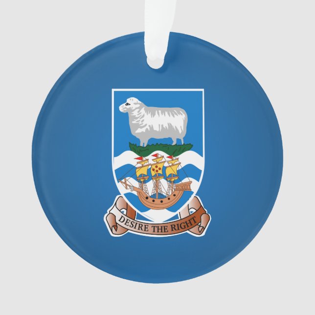 Falkland Islander coat of arms Ornament (Front)