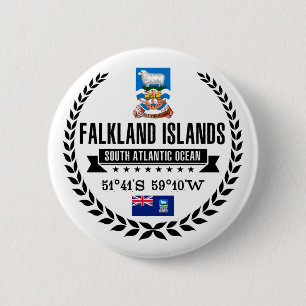 Falkland Islands 6 Cm Round Badge