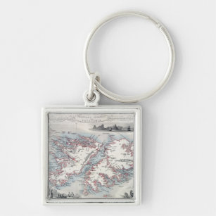 Falkland Islands and Patagonia, from a Series of W Key Ring